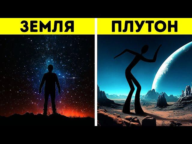 Как бы выглядели наши тела на других планетах