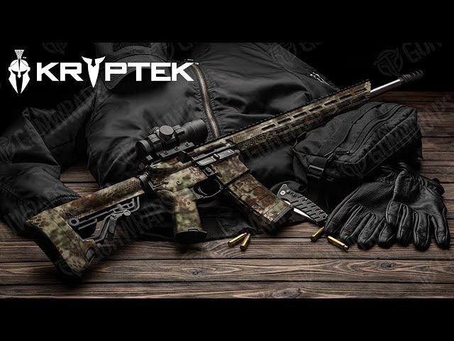 AR-15 Kryptek Camo Gun Skin Vinyl Wraps | GunWraps