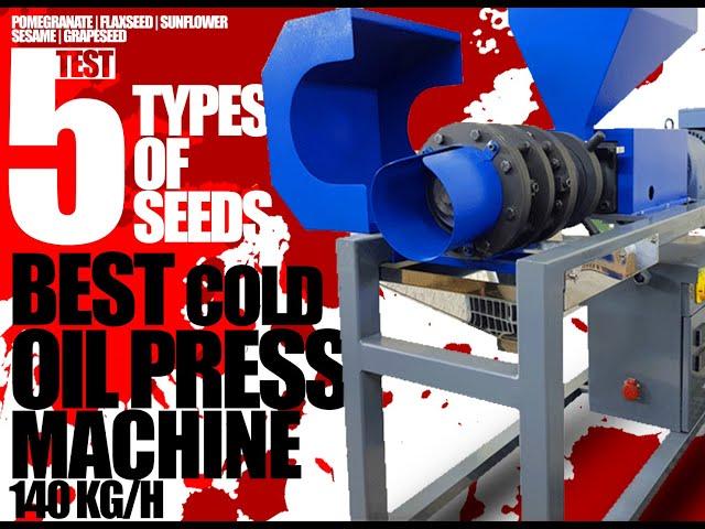 BEST COLD OIL PRESS MACHINE - TEST 5 TYPES OF OIL SEEDS - BEST OIL PRESS MACHINE - 140KGH - PERSSEH