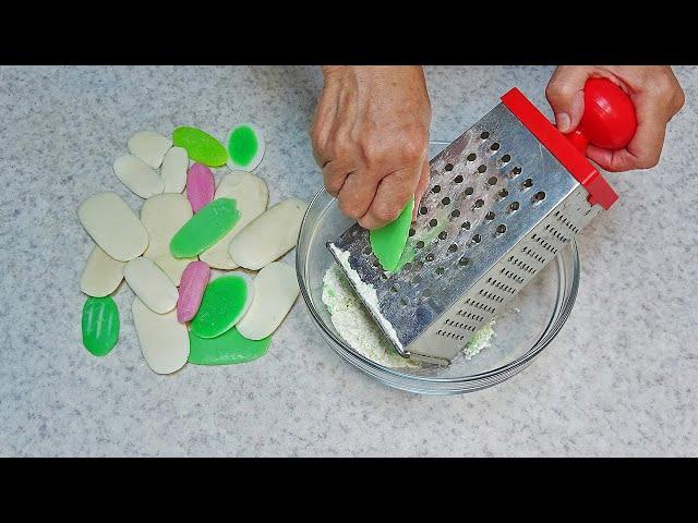 I never throw away soap remnants, all you have to do is grate them and...