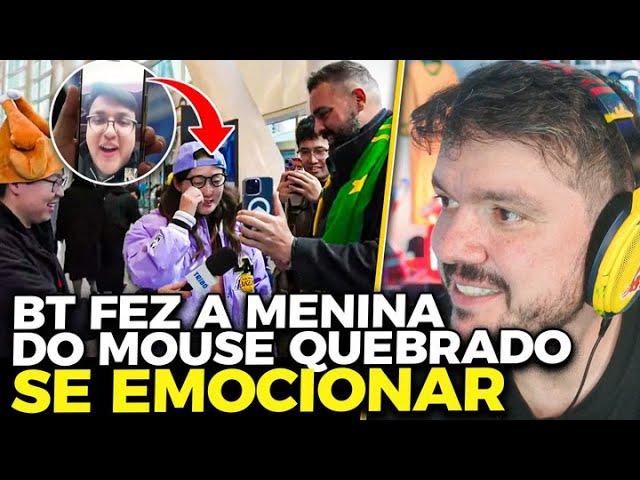 BT FEZ A CHINESA DO MOUSE QUEBRADO SE EMOCIONAR AO FALAR COM O MALBS! | CORTES DO GAULES