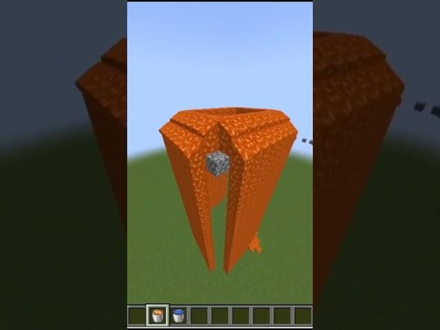 Minecraft building tower is cool#shorts