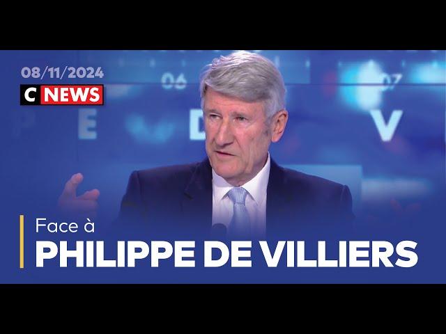 Face à Philippe de Villiers / 8 novembre 2024 (CNews)