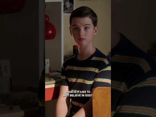 Sheldon, the fearless atheist.  #YoungSheldon | TBS