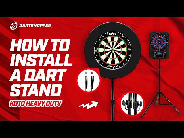 How to Install your Dartboard Stand! KOTO Heavy Duty 