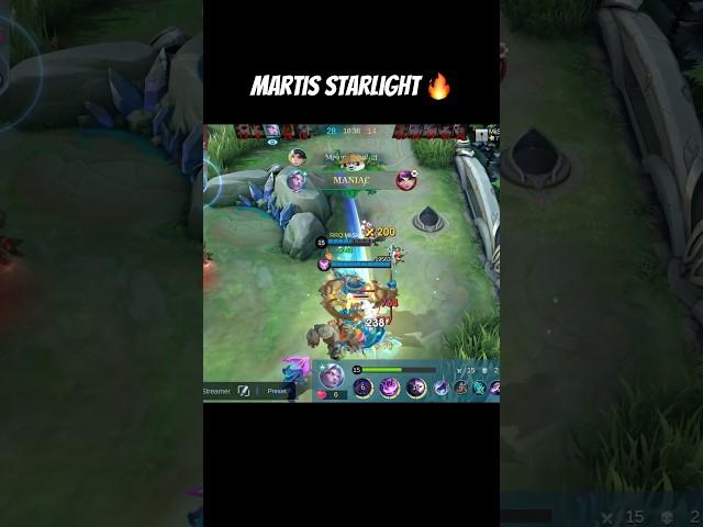 Starlight Martis Maniac Gameplay by MiiSkyyy. | Mobile Legends