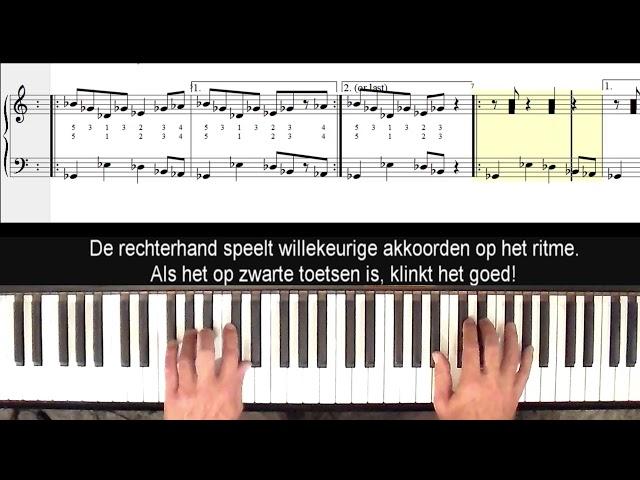 play with black keys- Legato and staccato