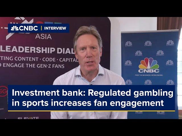 Regulated gambling in sports increases fan engagement, investment bank says