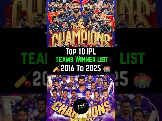 Breaking Records, Winning Hearts: IPL’s Greatest Teams (2016–2025 #shorts #ipl
