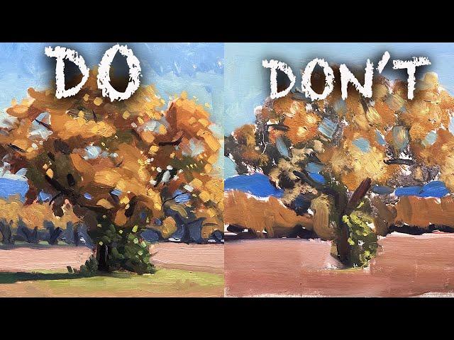 Do's and Don'ts for Painting Trees