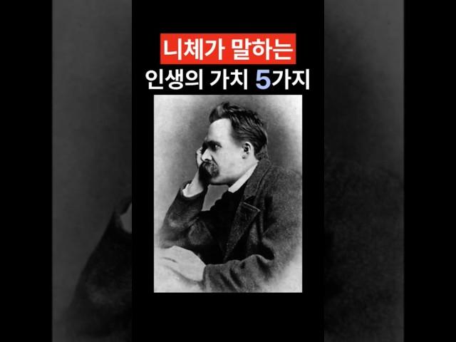 니체의 삶을 사랑하는 5가지 지혜 #삶의지혜