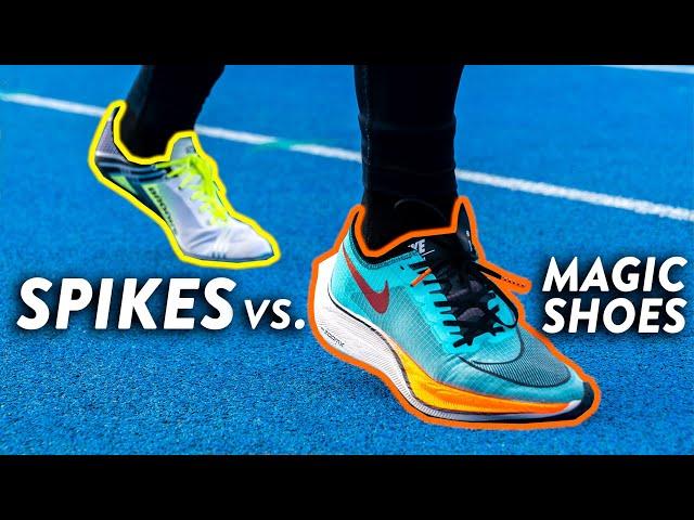 Track Spikes VS. Nike ZoomX Vaporfly Next%