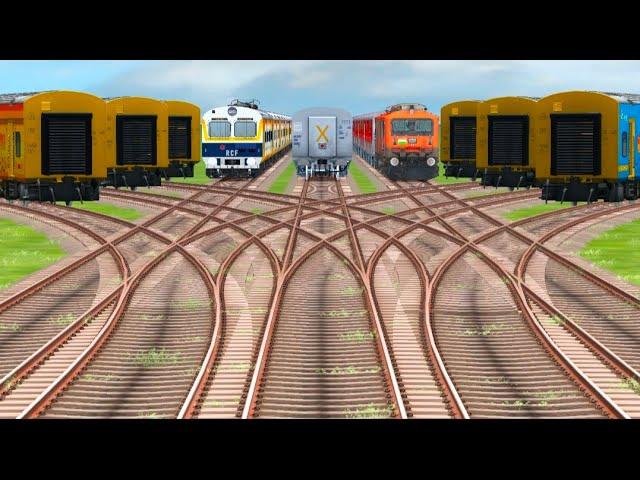 High Speed Train crossing #leogamingir #trainsimindian #railworks3 #trainsimulationgame #trainzsim