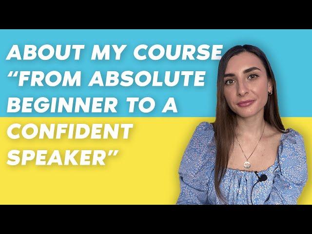 The 6th edition of the course “From Absolute Beginner to a Confident Speaker”