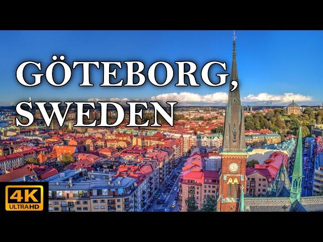 [4k] Walking tour in the center of Göteborg, Sweden