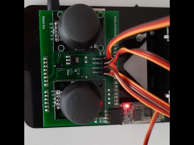 Robot Kol (Arduino Uno Uyumlu Joystik ve HC06 Bluetooth Modüllü Kontrol Kartlı Sistem)