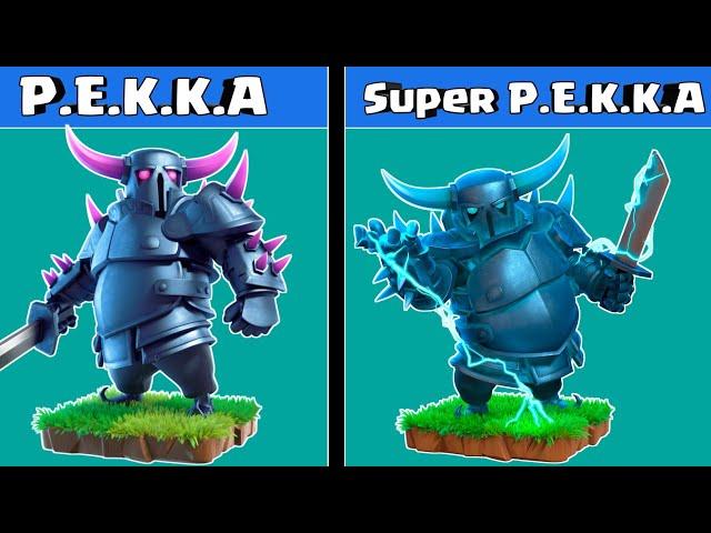 Pekka Every Levels Vs Super Pekka Every Levels | Pekka vs Super Pekka |Pekka battles Clash of clans