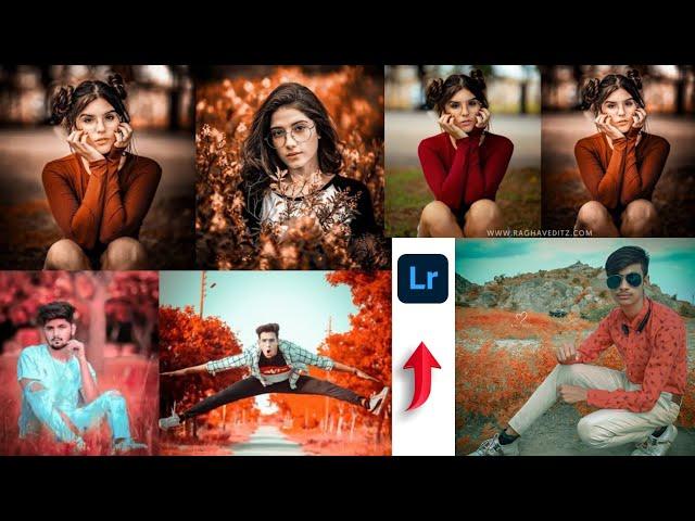 HOW to editing moody Lightroom in Red effect / Dark Red colors Toning Effects in Lightroom /mobli