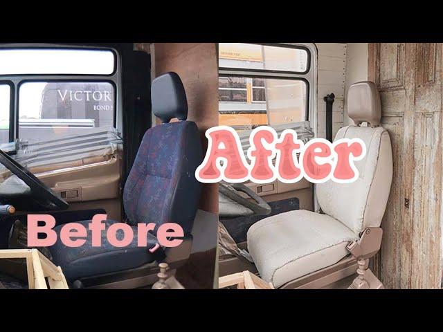 Ep 9: - DIY drivers seat makeover  Bus Off with Josie