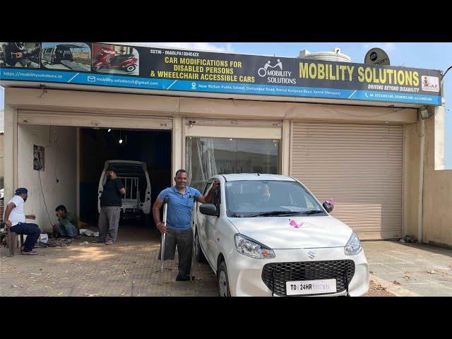 Hand Control Car Modifications for Physically Challenged. Alto K10 modified PWD DRIVING without LEGS