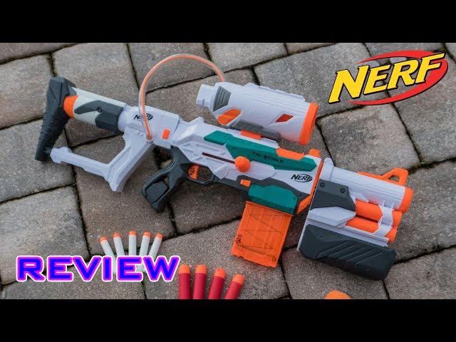 [REVIEW] Nerf Modulus Tri-Strike Unboxing, Review, & Firing Test