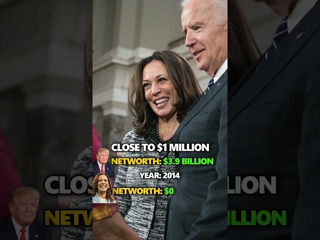 Donald Trump vs Kamala Harris Networth's over the years