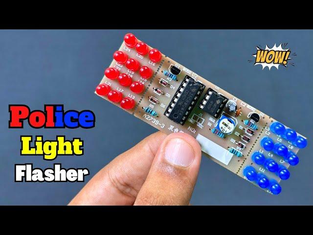 Police light Flasher | Police Strobe Light Flasher Circuit | Electronic Projects