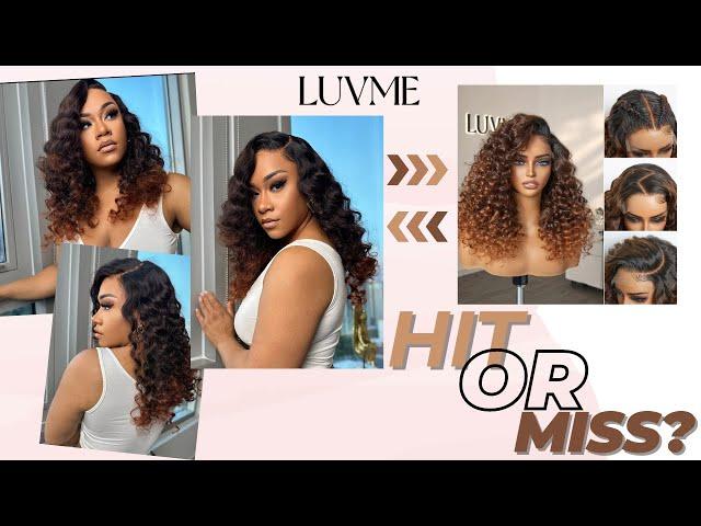 LUVME HONEST REVIEW  | 7x6 HD Ombre Copper Brown Water Wave Wig | Unboxing FULL DETAILED INSTALL