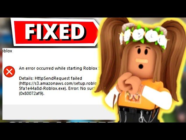 Roblox Error An Error Occurred While Starting Roblox Player Fix