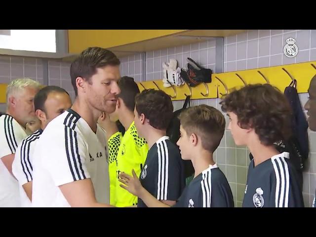 Xabi Alonso's first day as the coach of Real Madrid Infantil A
