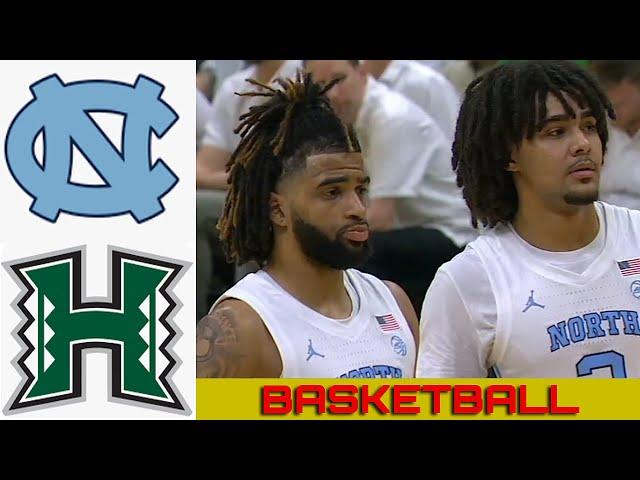 #10 NORTH CAROLINA vs HAWAII Basketball Game Full Highlights 2024