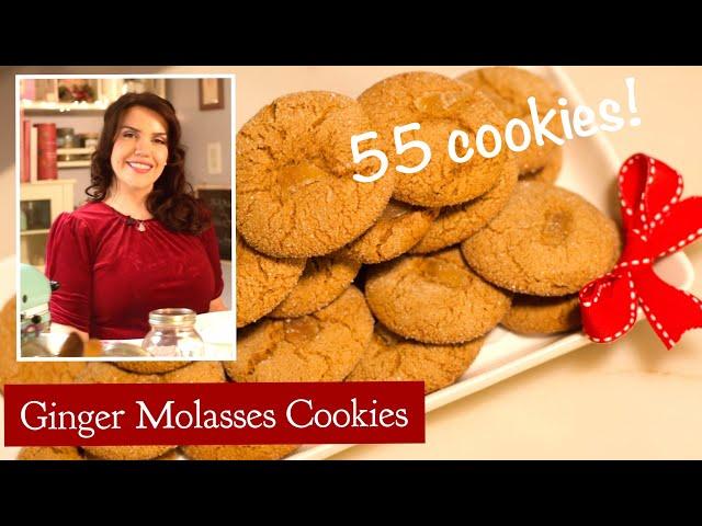 Easy Christmas Ginger Molasses Cookies recipe!!!