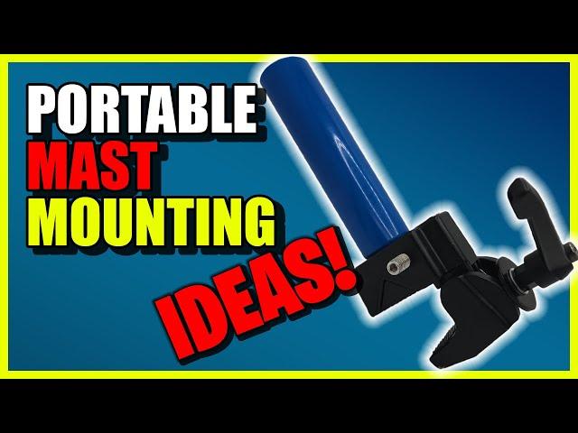 Portable Mast Mounting Ideas for Ham Radio #portableradio #hamradio #parksontheair