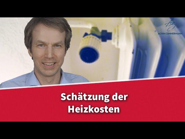 Schätzung der Heizkosten durch Vermieter - wann geht das? | Rechtsanwalt Dr. Achim Zimmermann