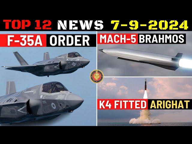 Indian Defence Updates : F-35 Stop Gap Order,Mach-5 Brahmos,K4 SLBM on Arighat,Malaysia Super Sukhoi