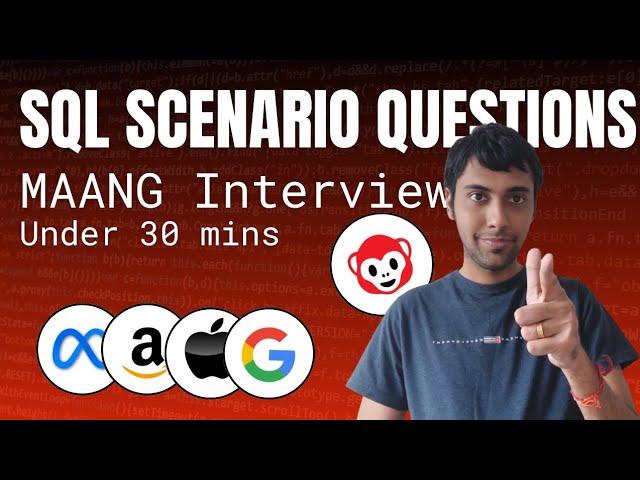 SQL Scenario Questions in MAANG in 30 Minutes: DataLemur Challenge