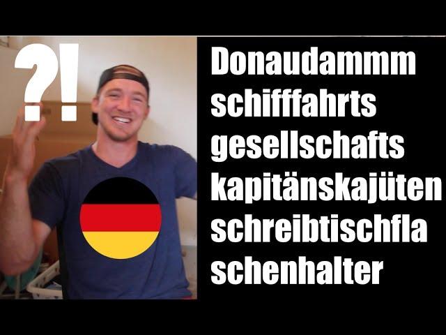 THE LONGEST GERMAN WORD?! (Fail)