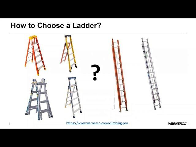 ALI Ladder Safety Webinar Series: Choosing Your Ladder