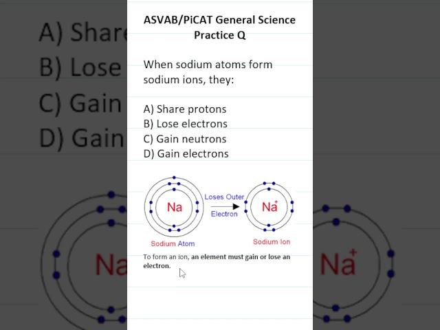 ASVAB/PiCAT General Science Practice Test Question #acetheasvab with #grammarhero