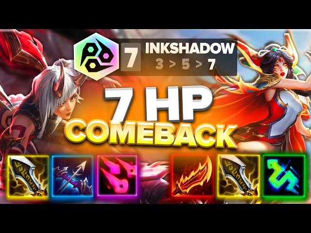 THE *NEWLY BUFFED* 7 INKSHADOW IS INSANE!!! | Teamfight Tactics Set 11 Ranked