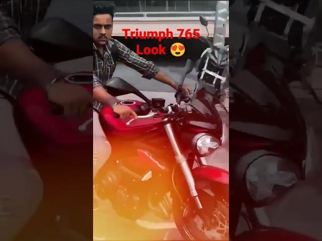 Triumph 765 Devil look status| #youtube #supercharged #viral #youtubeshorts #triumph #video #share