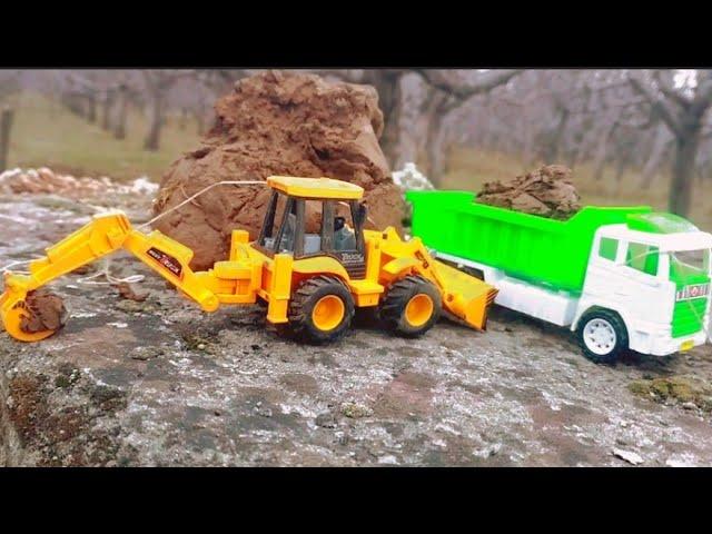 diy mini tractor using bricks and metal railing bridge construction science project ‪mini kids toy