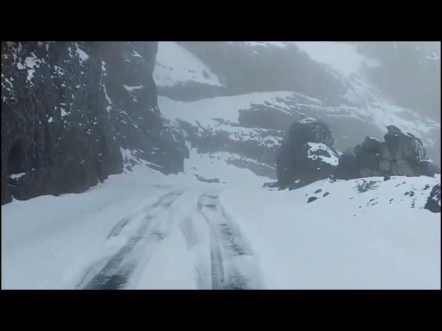 La nevada en la isla de La Palma por la DANA en plenos carnavales