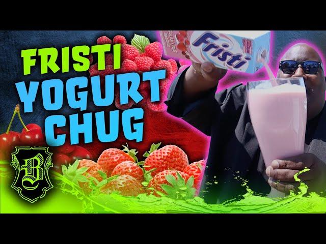 YOU CANT FIND THIS IN AMERICA! | Fristi Red Fruit Yogurt Drink Chug from the Netherlands!!!