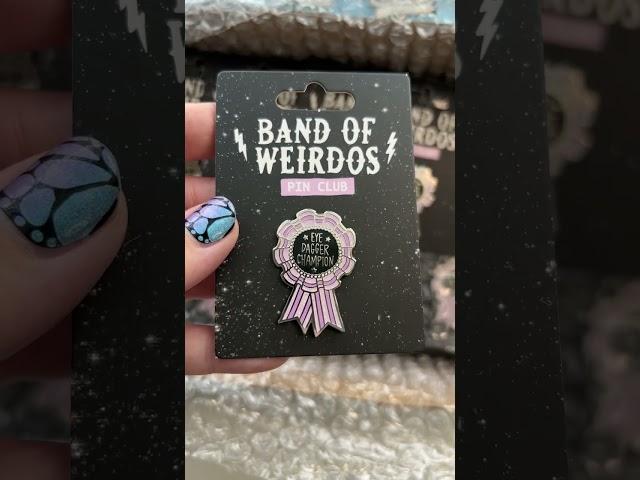 Unboxing this month's Pin Club design! Sign up by end of Sun if ya want it  @ bandofweirdos.com