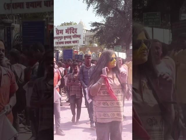 VRINDAVAN HOLI. #holi #vrindavan #mathura #radheradhe #holivrindavan #new #trending #video