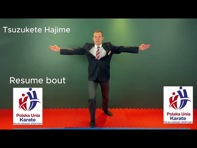 Polish Karate Union   WKF rules 2023   Referee gestures - made by Anna Ezenwoye