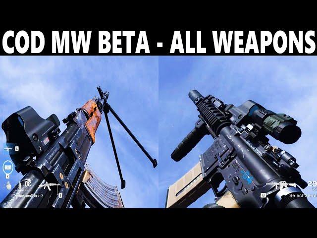 COD MODERN WARFARE  - ALL WEAPONS [ MW BETA]