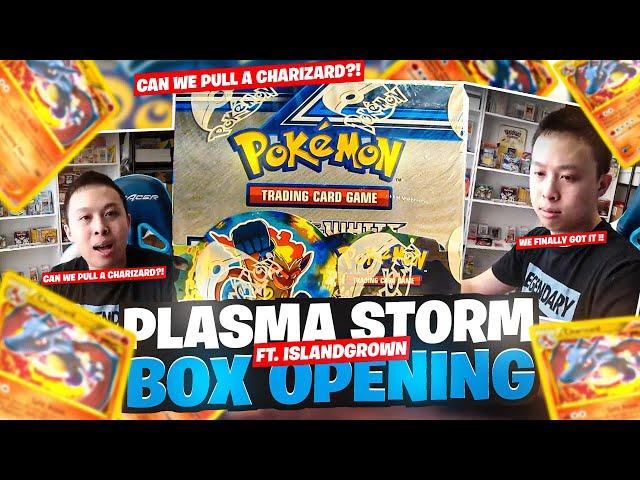 CAN WE PULL A CHARIZARD? | PLASMA STORM BOX OPENING WITH @IslandGrown11