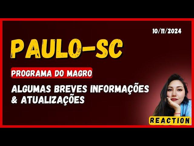 PAULO-SC "BREVES INFORMAÇÕES & ATUALIZAÇÕES"